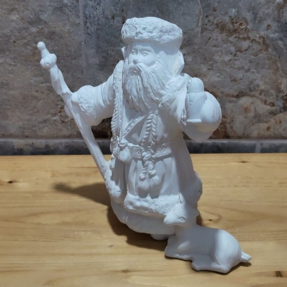 VTG Ready to Paint  Ceramic Santa Claus Bisque 1998 - Picture 11 of 12